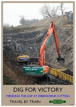 Heritage Rail Poster - Dig for Victory - Bluebell Railway