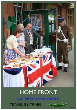 Heritage Rail Poster - Home Front - Bluebell Railway
