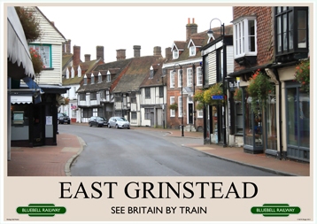 Heritage Rail Poster - East Grinstead - Bluebell Railway