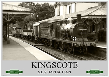 Heritage Rail Poster - Kingscote - Bluebell Railway