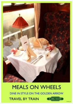 Heritage Rail Poster - Meals on Wheels - Bluebell Railway