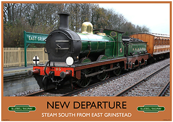 Heritage Rail Poster - New Departure - Bluebell Railway