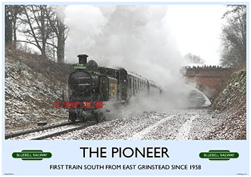 Heritage Rail Poster - Pioneer - Bluebell Railway