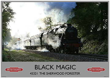 Heritage Rail Poster - Black Magic - Bluebell Railway