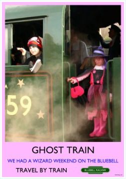 Heritage Rail Poster - Ghost Train - Bluebell Railway