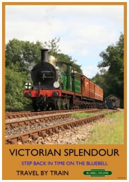 Heritage Rail Poster - Victorian Splendour - Bluebell Railway