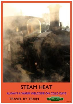 Heritage Rail Poster - Steam Heat - Bluebell Railway