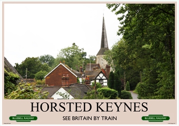 Heritage Rail Poster - Horsted Keynes - Bluebell Railway